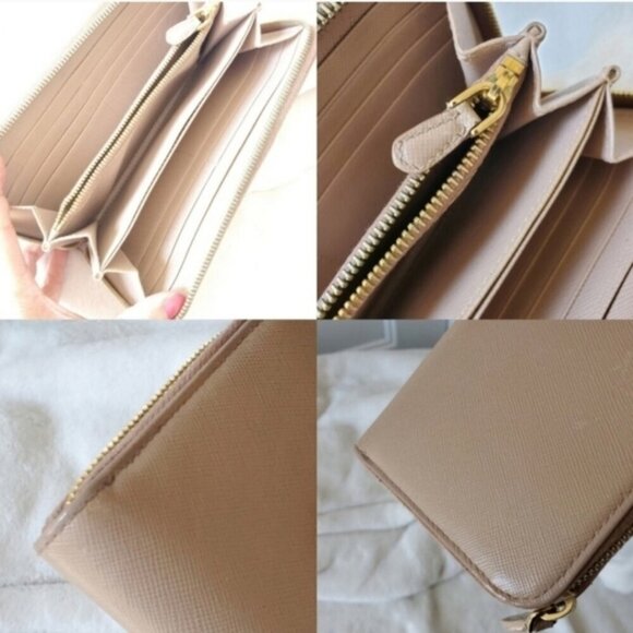 PRADA NUDE BOW ZIPPY Wallet cardholder - Picture 10 of 16